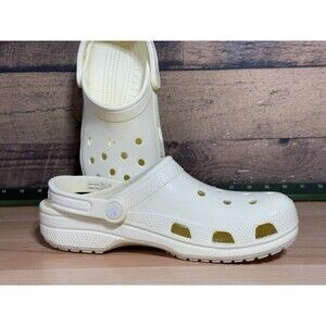 Crocs Unisex Adult's Classic Original Clog Off White Gloss (Men’s 7) Women’s 9